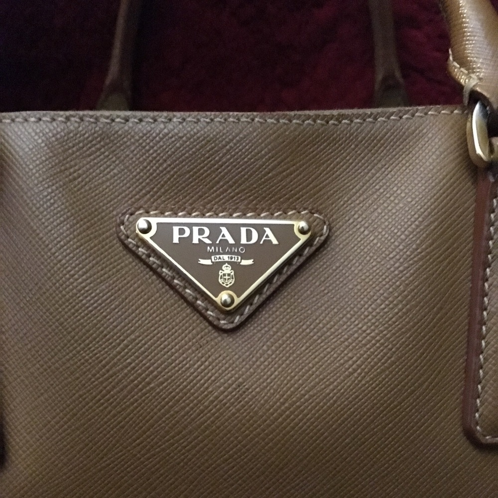Prada Saffiano double zip tote